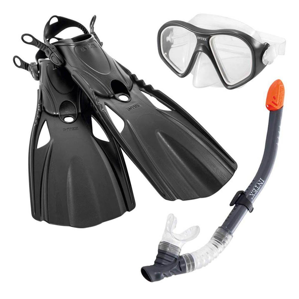 INTEX - INTEX - Snorkel set de buceo con aleta