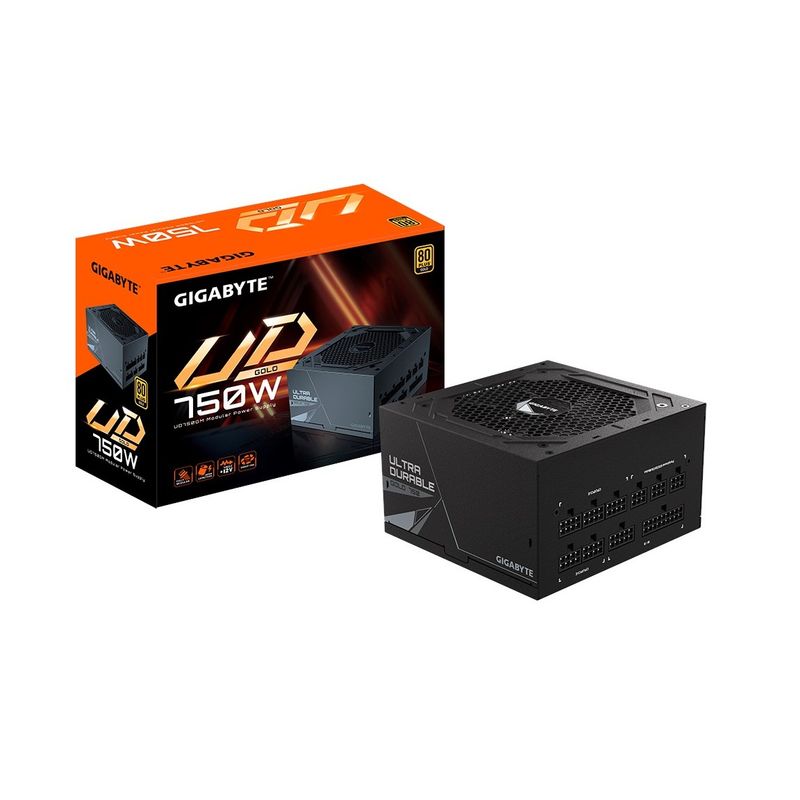 GIGABYTE - FUENTE DE PODER GIGABYTE 750W 80 PLUS GOLD MODULAR (GP-UD750GM)