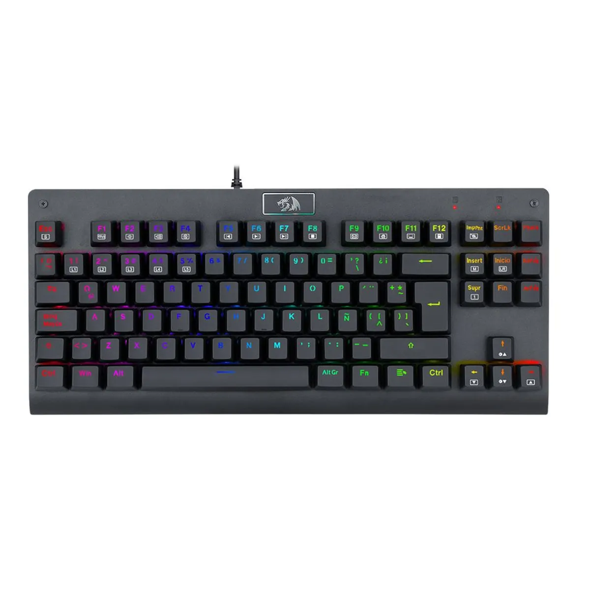 REDRAGON - Teclado Mecánico Redragon K568RGB-SP DARK AVENGER Negro español