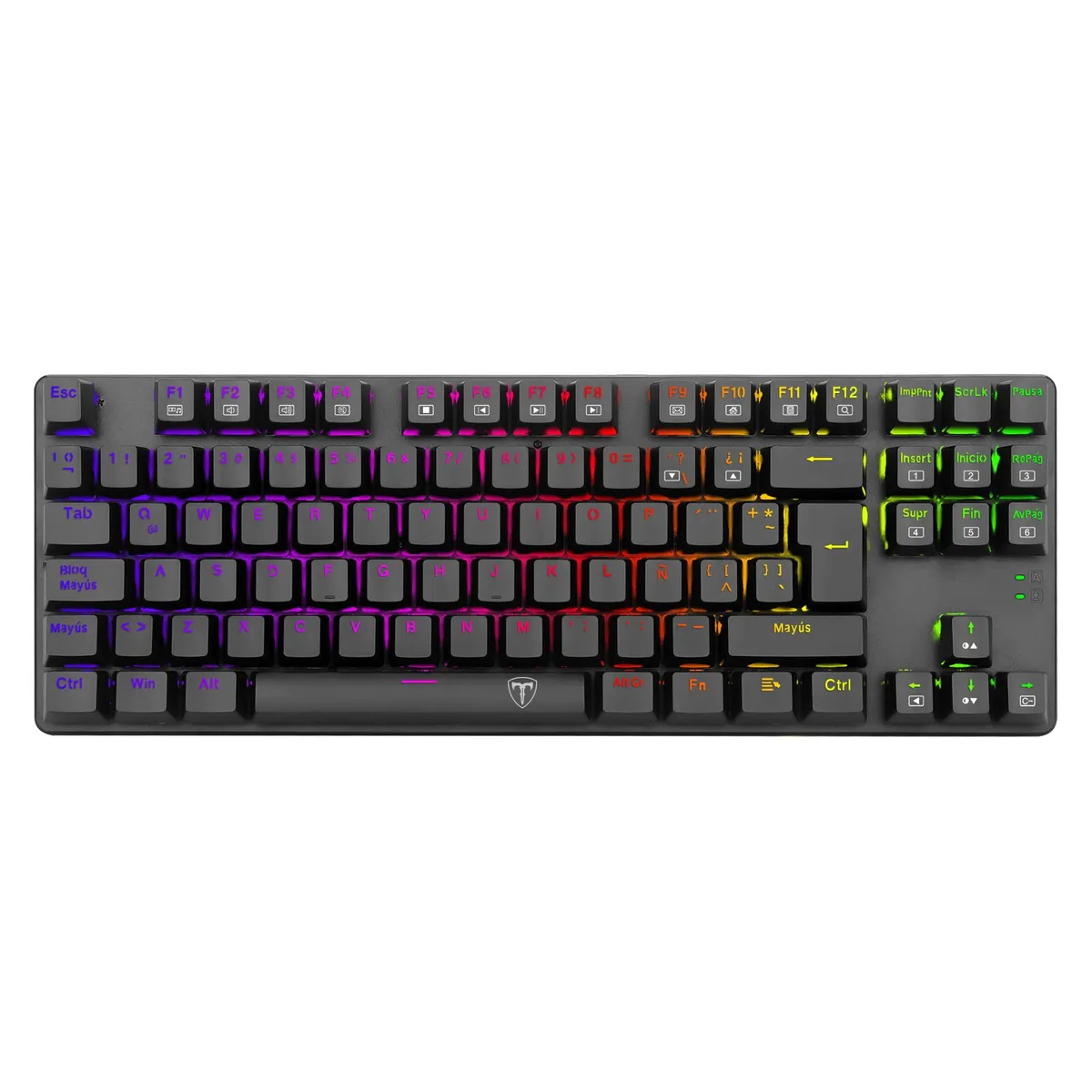 T-DAGGER - Teclado Mecanico T-Dagger T-TGK315-BL Bora RGB Negro Blue switch