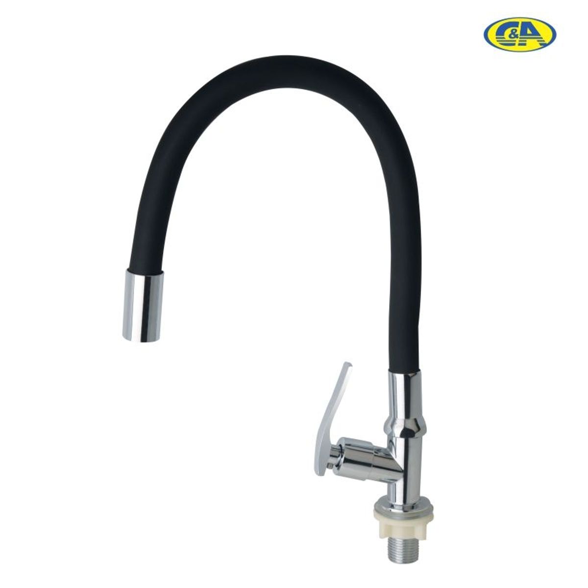C&A - Llave Caño de lavadero flexible para mueble Negro C&A