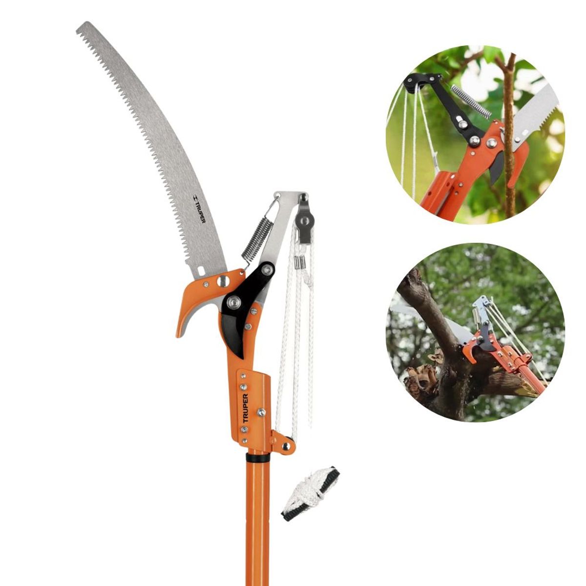 TRUPER - Tijera de poda telescópica para ramas altas 240cm truper