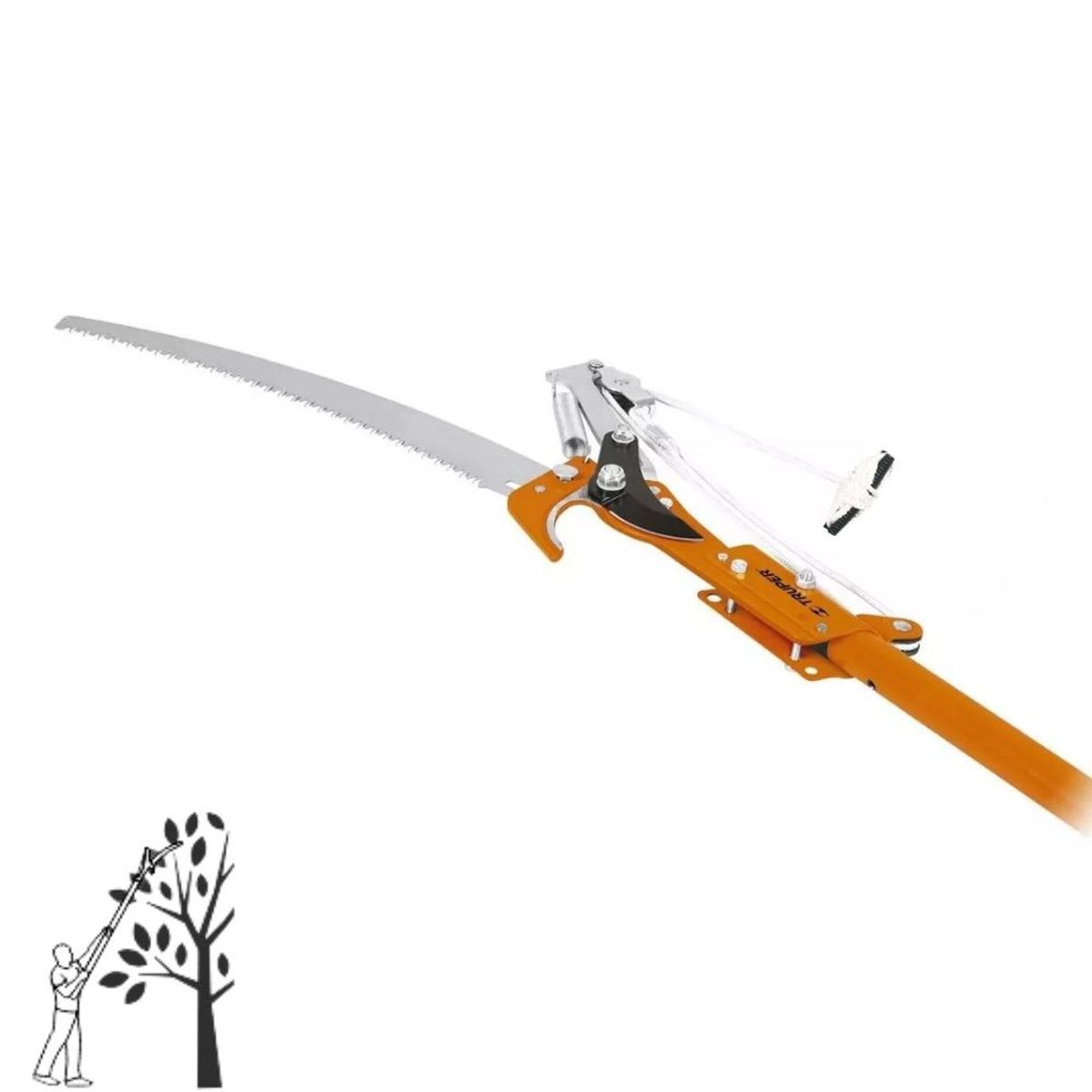 TRUPER - Tijera de poda telescópica para ramas altas 240cm truper
