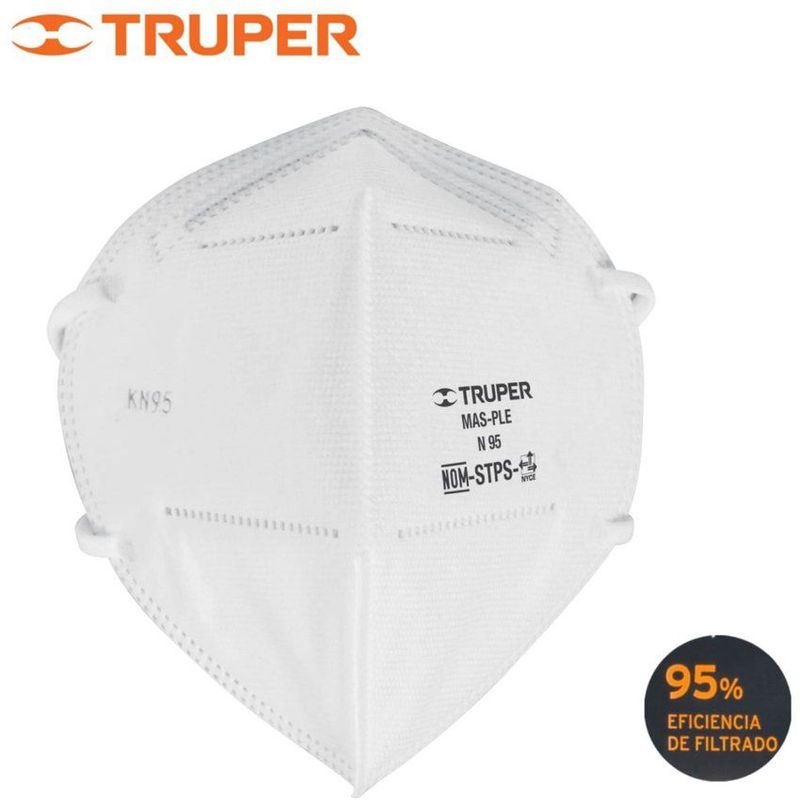 TRUPER - Respirador n95 truper certificada para polvos y partículas