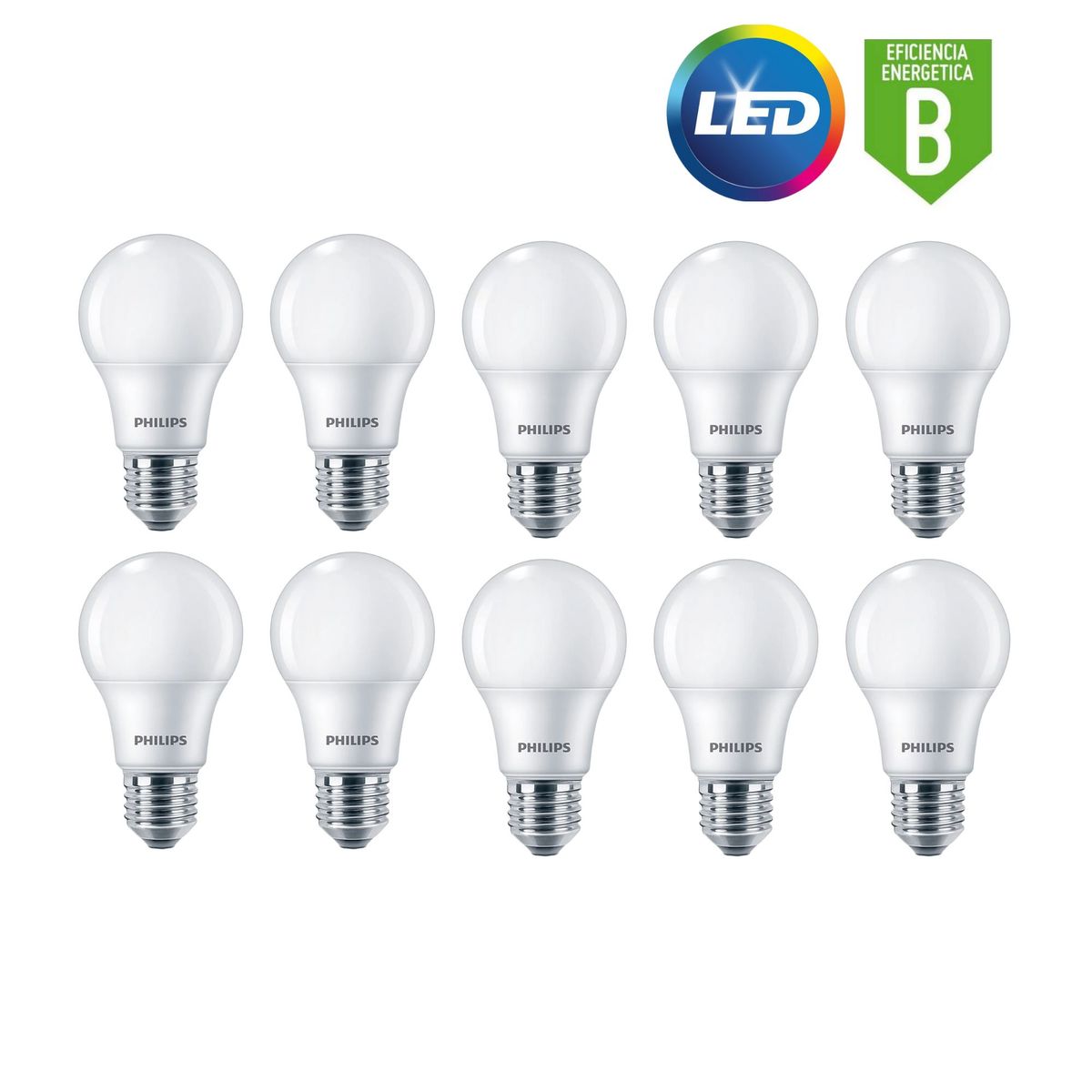 PHILIPS - Foco led philips 15w ecohome / pack 10 unidades