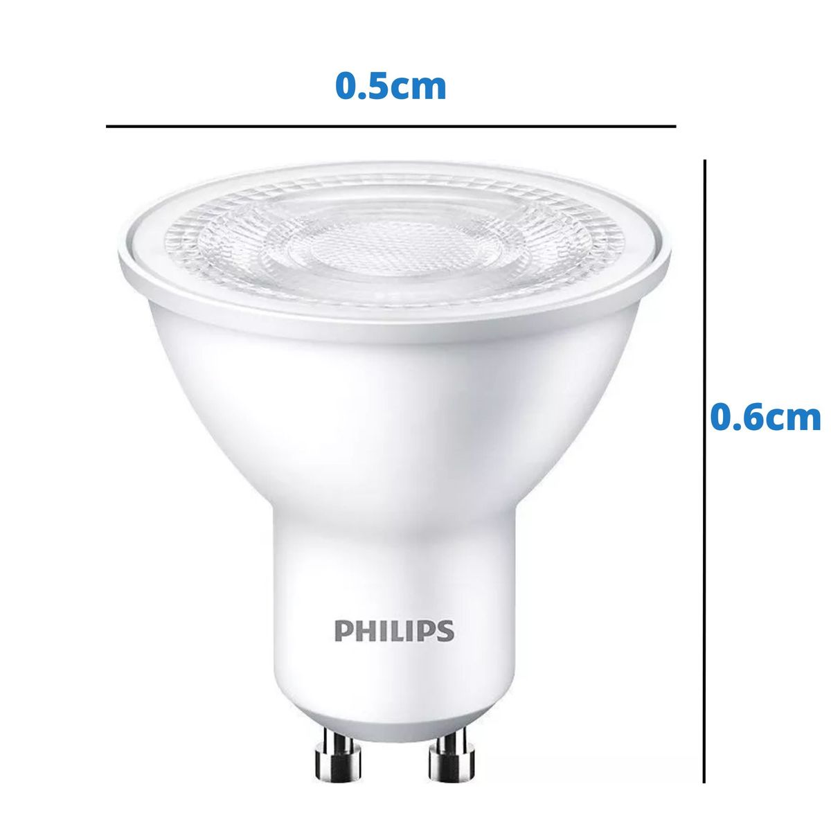 PHILIPS - Dicroico led  philips ecohome gu10 4.7W luz blanca / pack 10