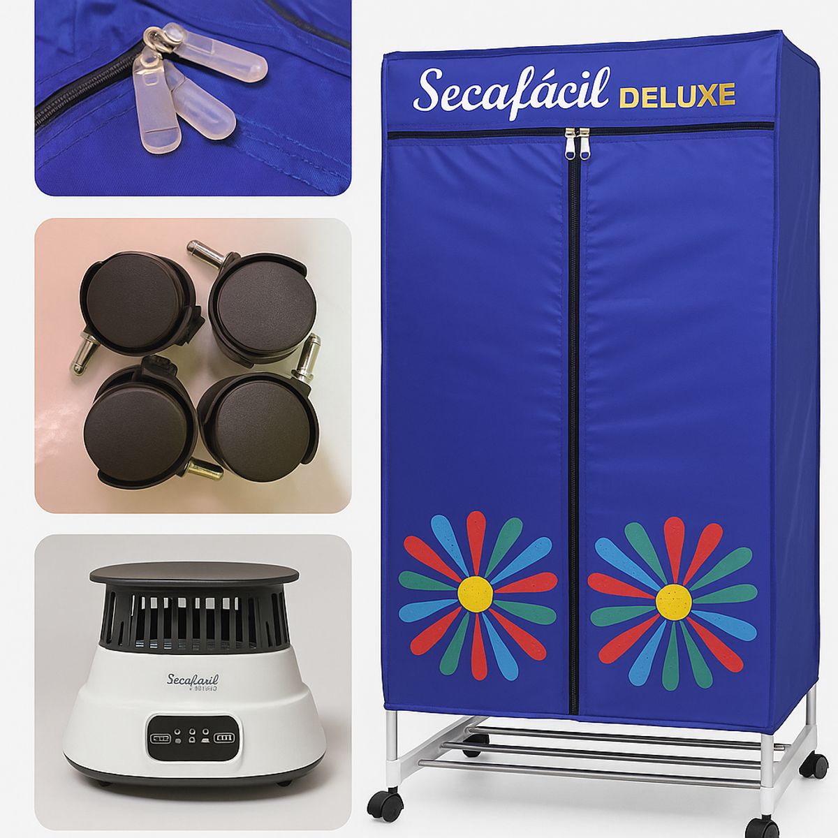 GENERICO - Secadora de ropa eléctrica 1200w Secafácil DELUXE