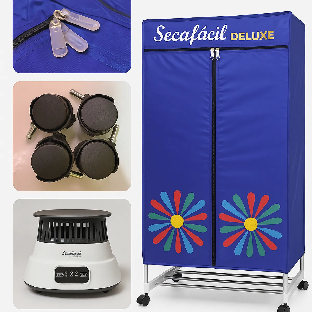 GENERICO - Secadora de ropa eléctrica 1200w Secafácil DELUXE