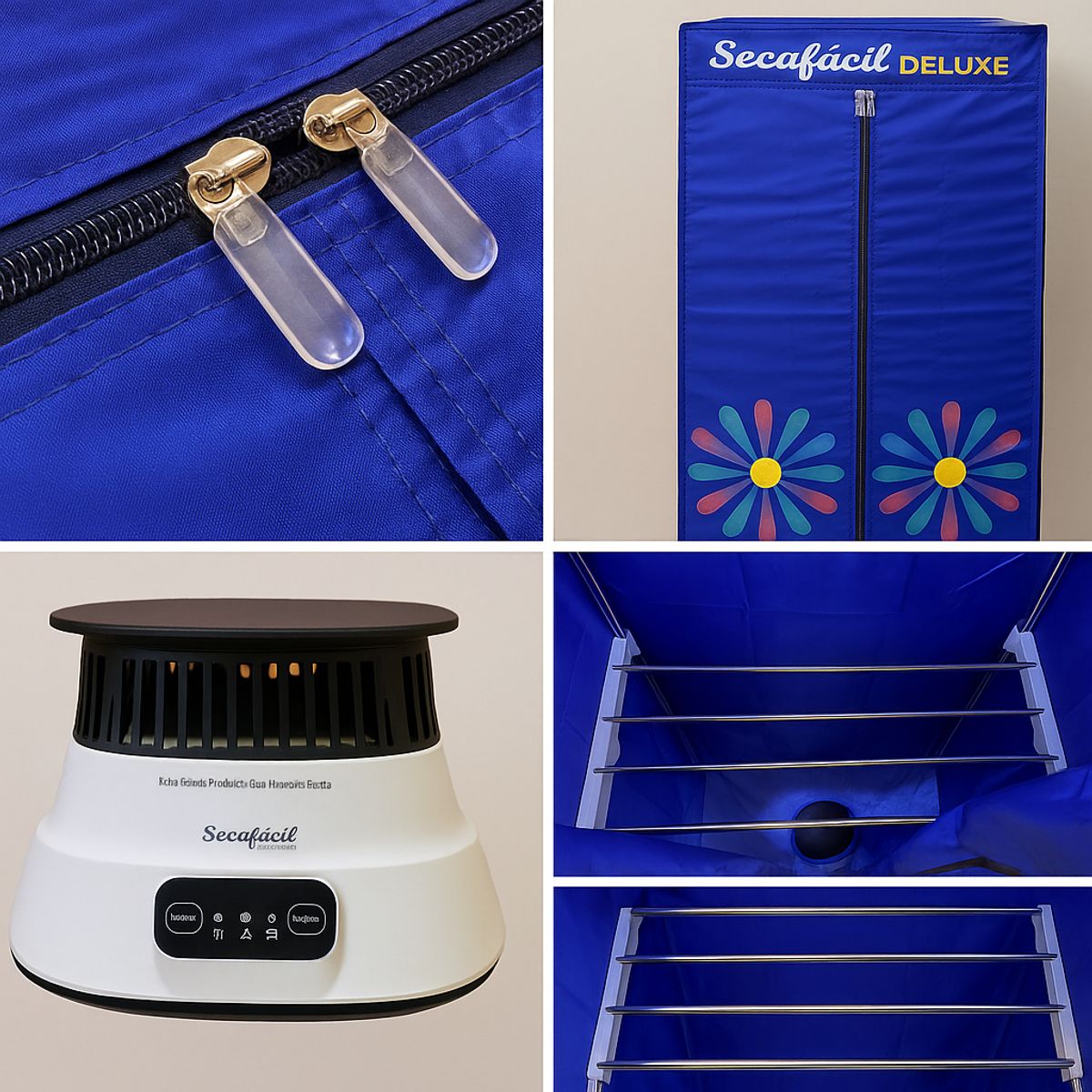 GENERICO - Secadora de ropa eléctrica 1200w Secafácil DELUXE