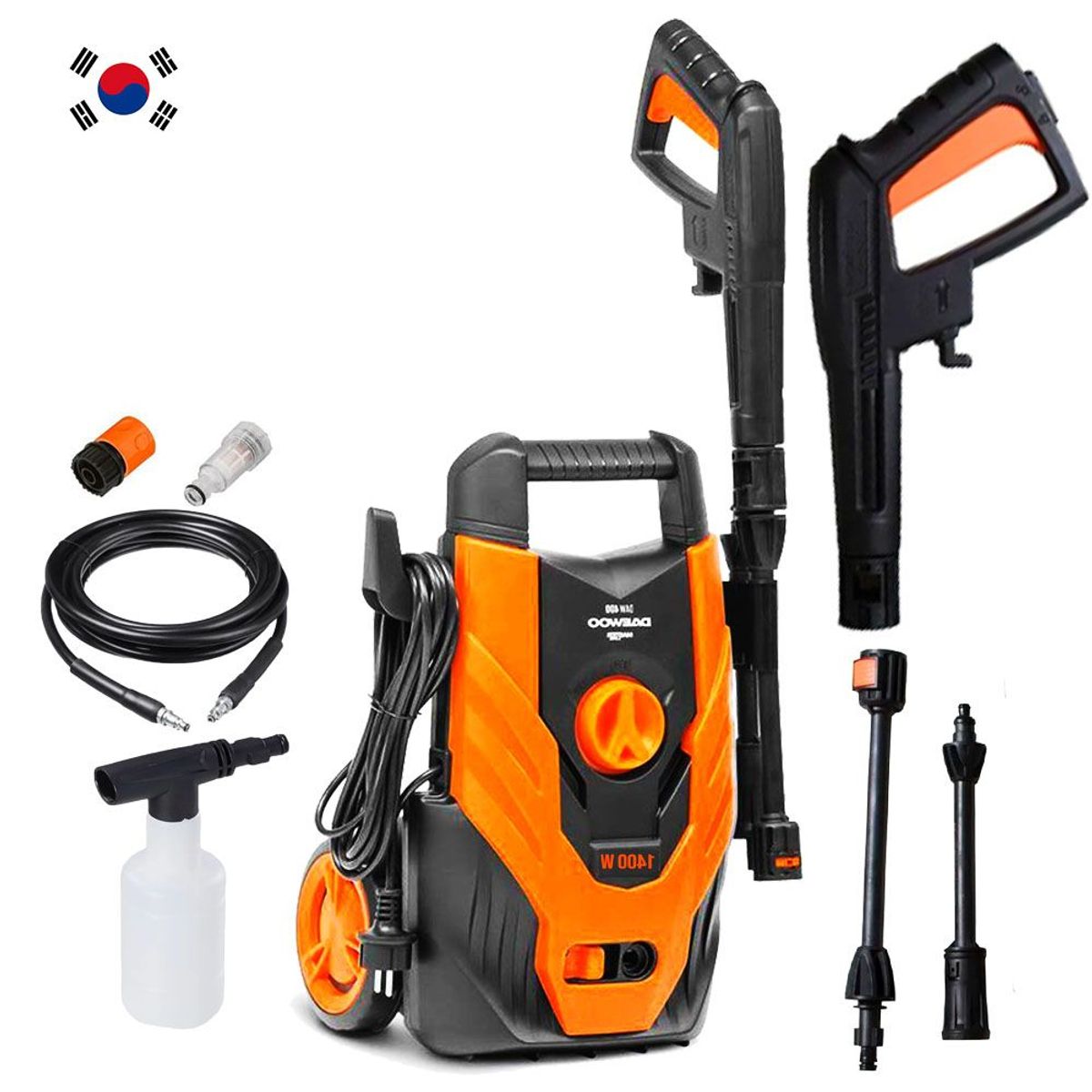 DAEWOO - Hidrolavadora de alta presion daewoo 1500 PSI  - 1400w - PREMIUM