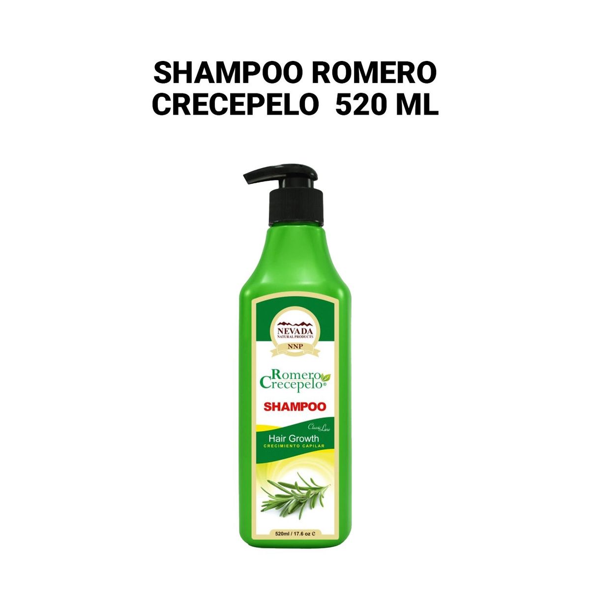 GENERICO - Shampoo Romero Crecepelo 520 ml.