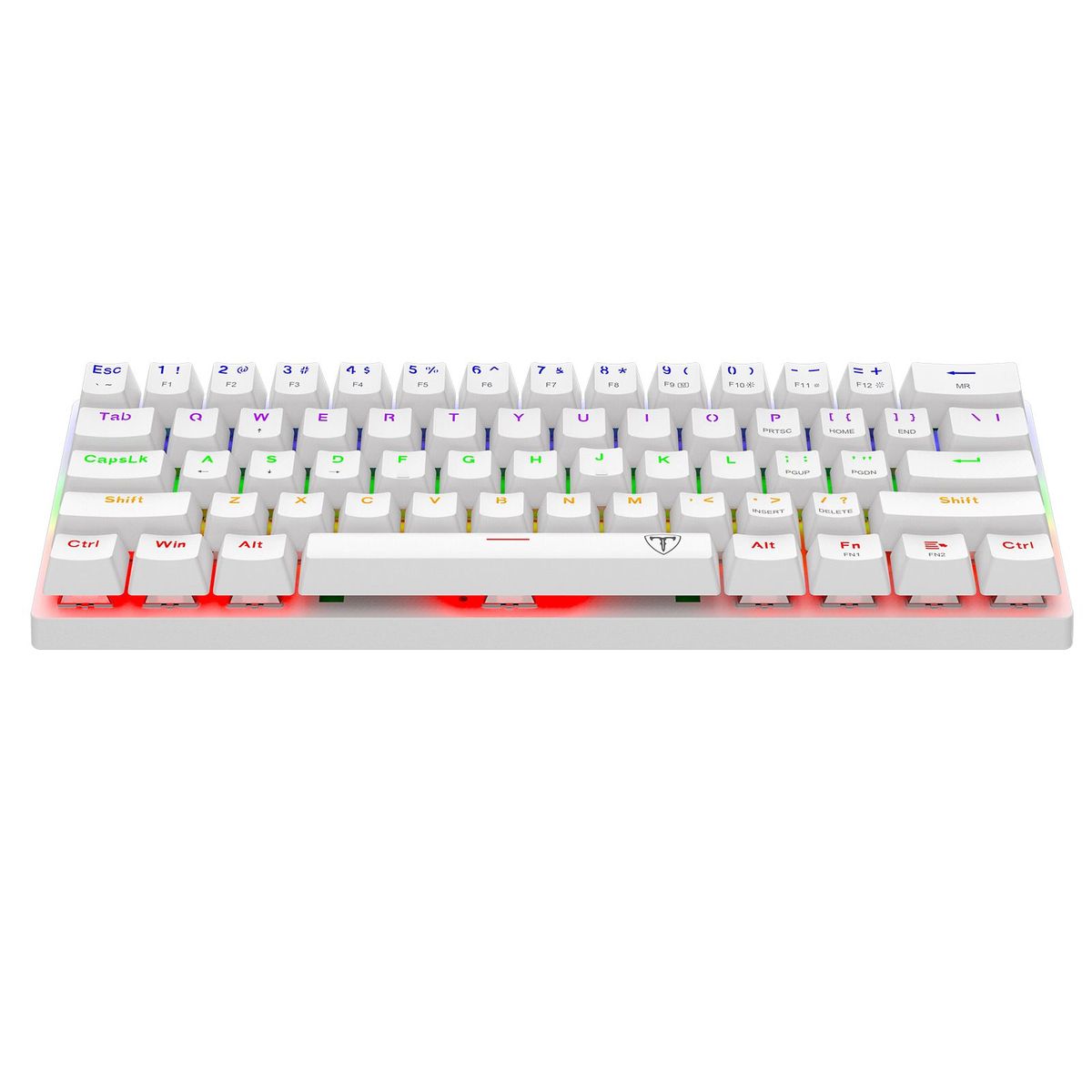 T-DAGGER - Teclado T-Dagger T-TGK321W Arena Rainbow blanco