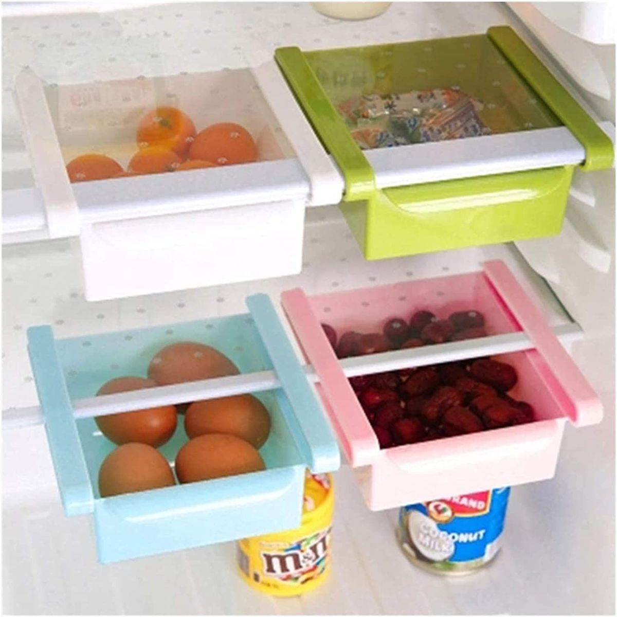 GENERICO - ZHJ Almacenamiento de Alimentos Separador Refrigerador Organizado