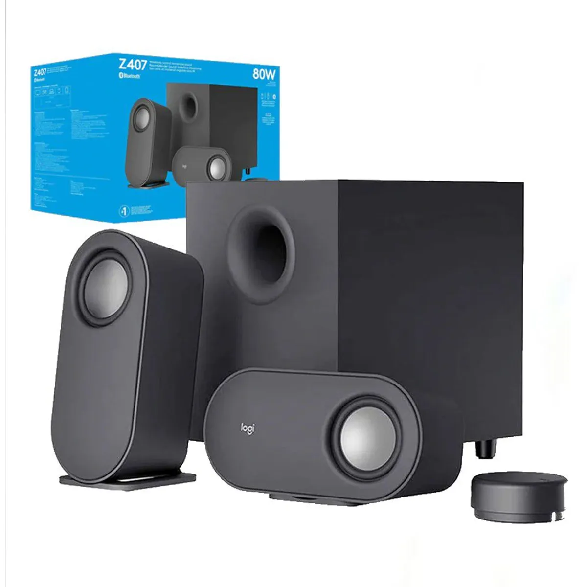 Parlantes Logitech Z407 USB Bluetooth cSub Woofer, marca LOGITECH - Foto 2