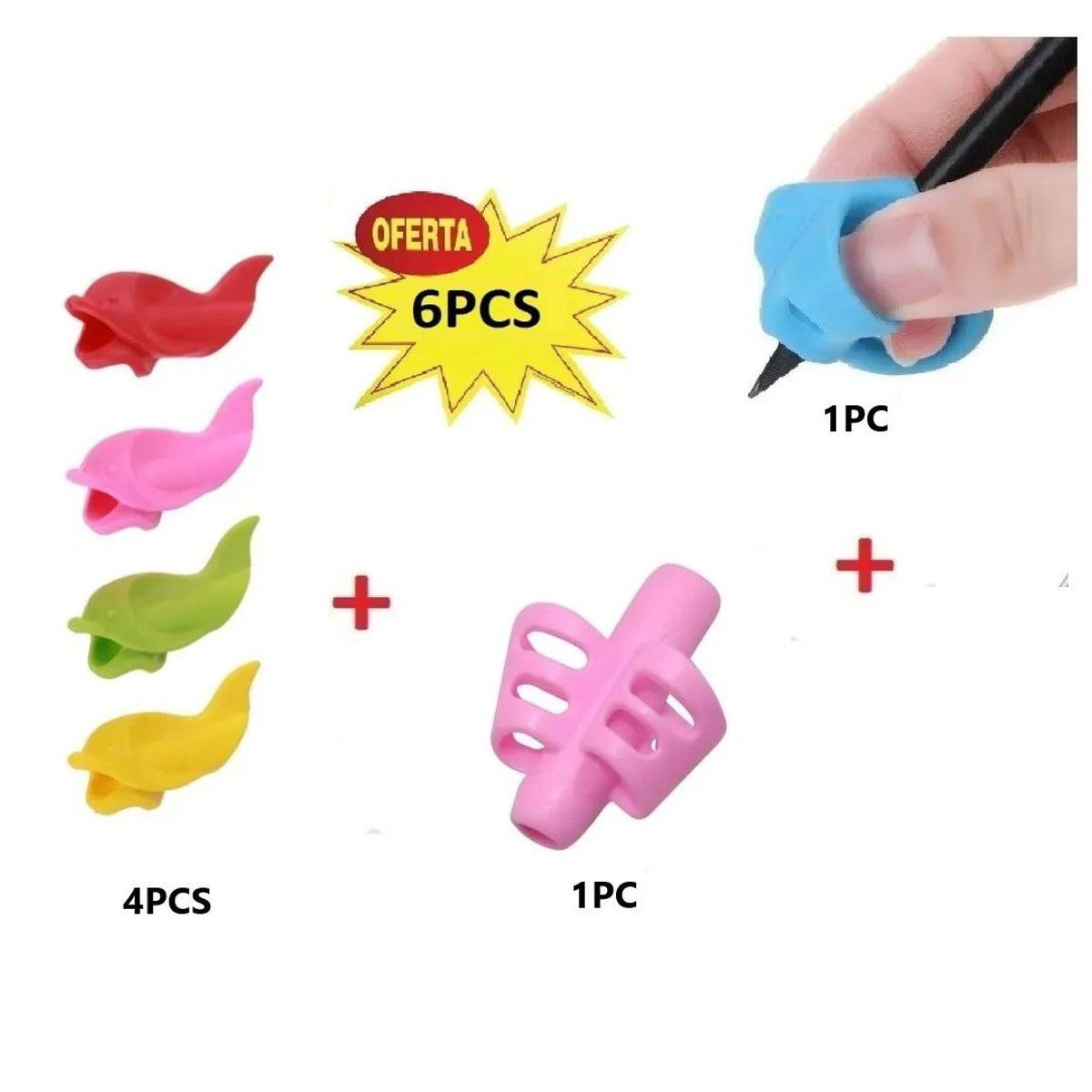 GENERICO - Corrector De Escritura Para Niños Y Niñas 6 Unidades