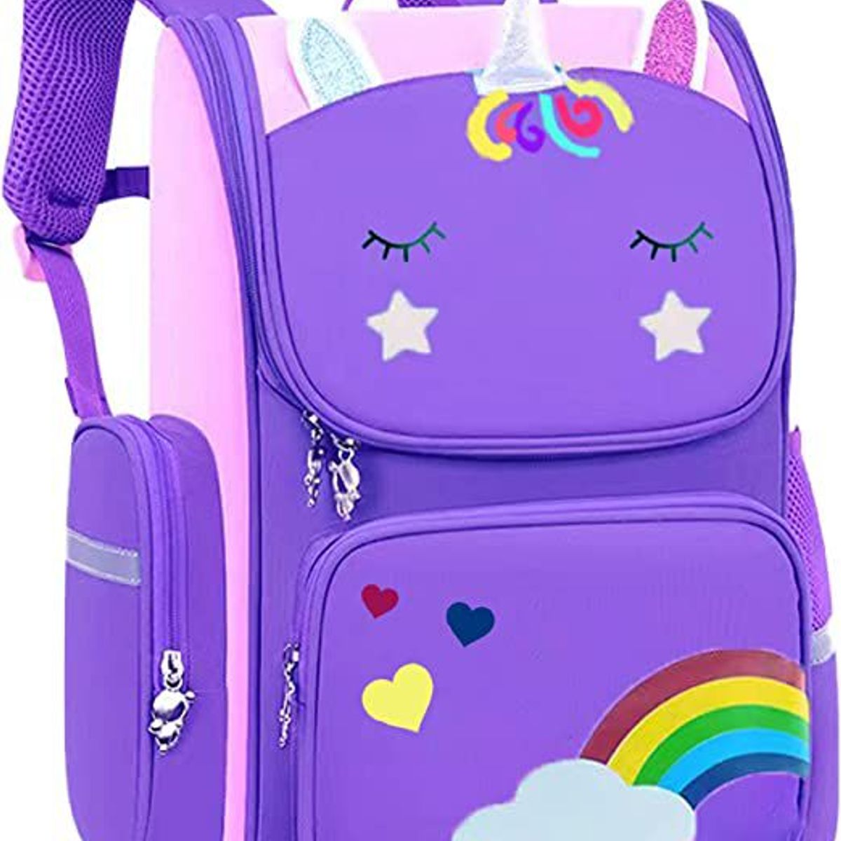 ITELSISTEM - Mochila Unicornio Niños Escolar Kawai Premiun Itelsistem Purple