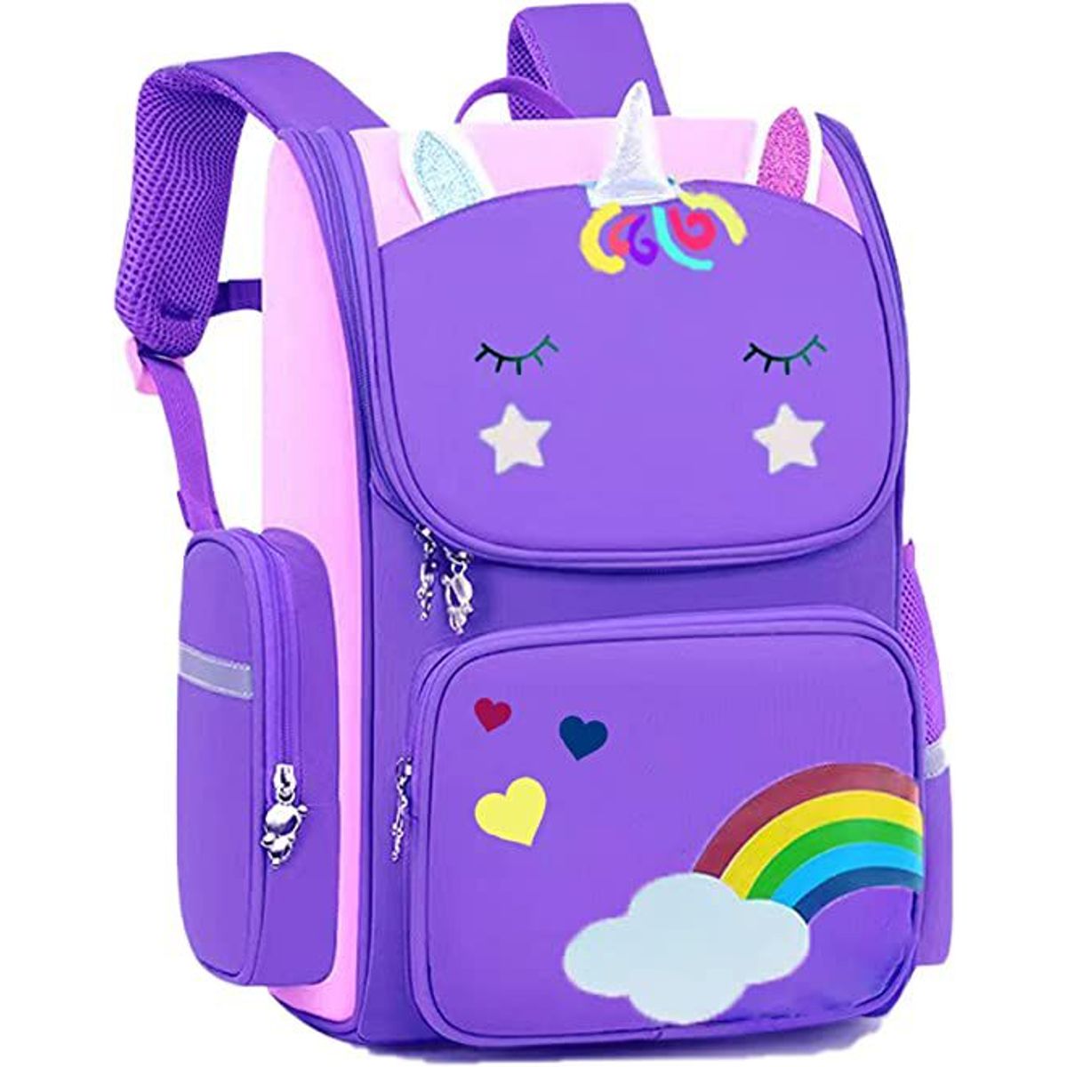 ITELSISTEM - Mochila Unicornio Niños Escolar Kawai Premiun Itelsistem Purple