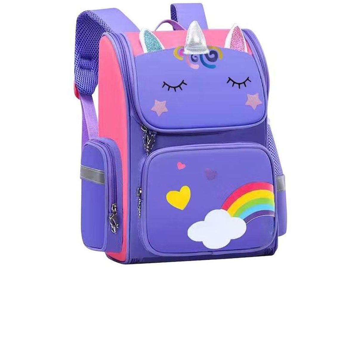 ITELSISTEM - Mochila Unicornio Niños Escolar Kawai Premiun Itelsistem Purple