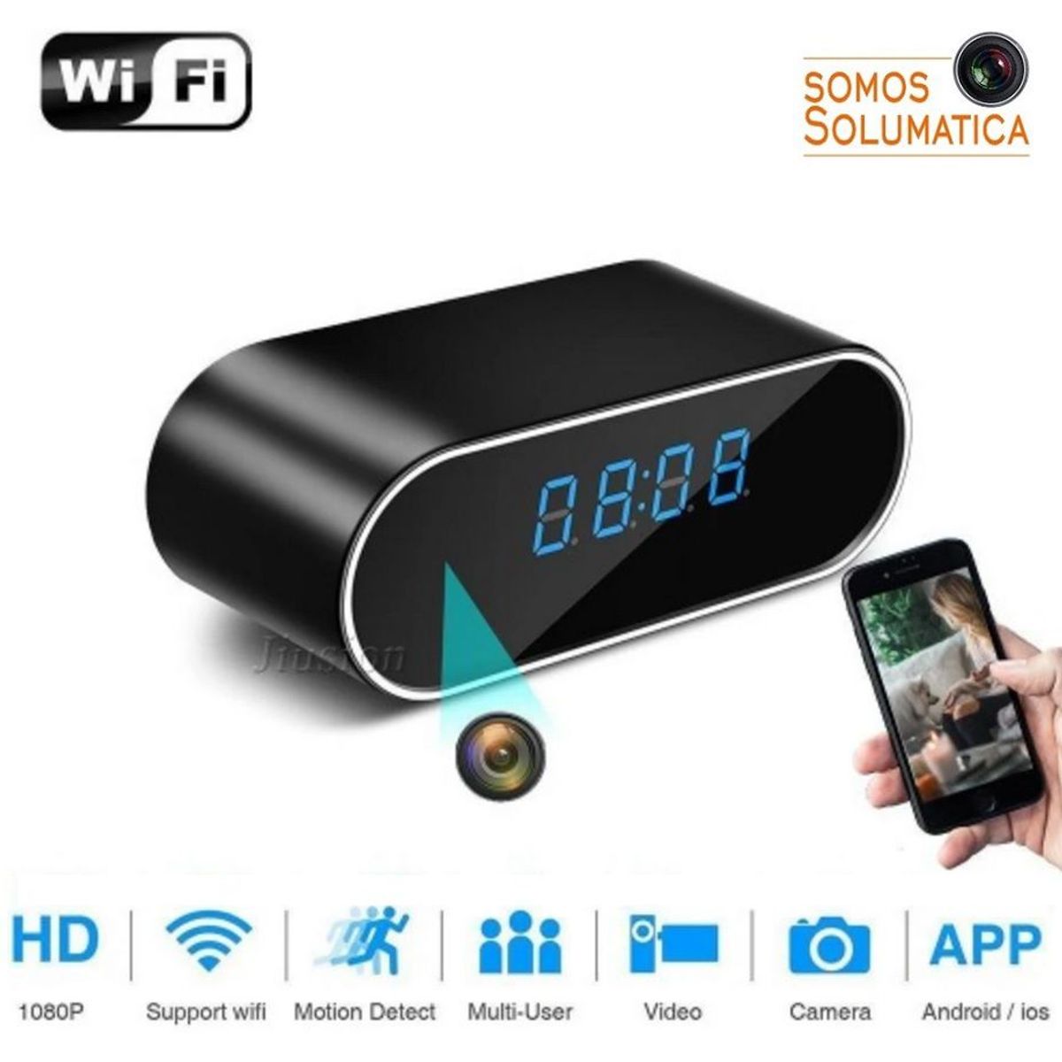 GENERICO - Camara Reloj Espia HD Wifi - Para Celular - Vision Nocturna