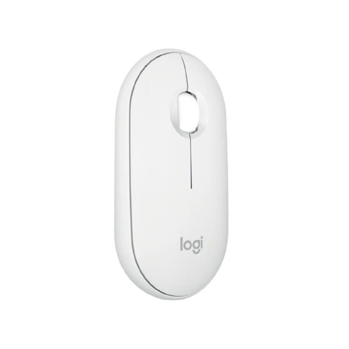 LOGITECH - Mouse Logitech Pebble 2  M350S Bluetooth inalámbrico Blanco