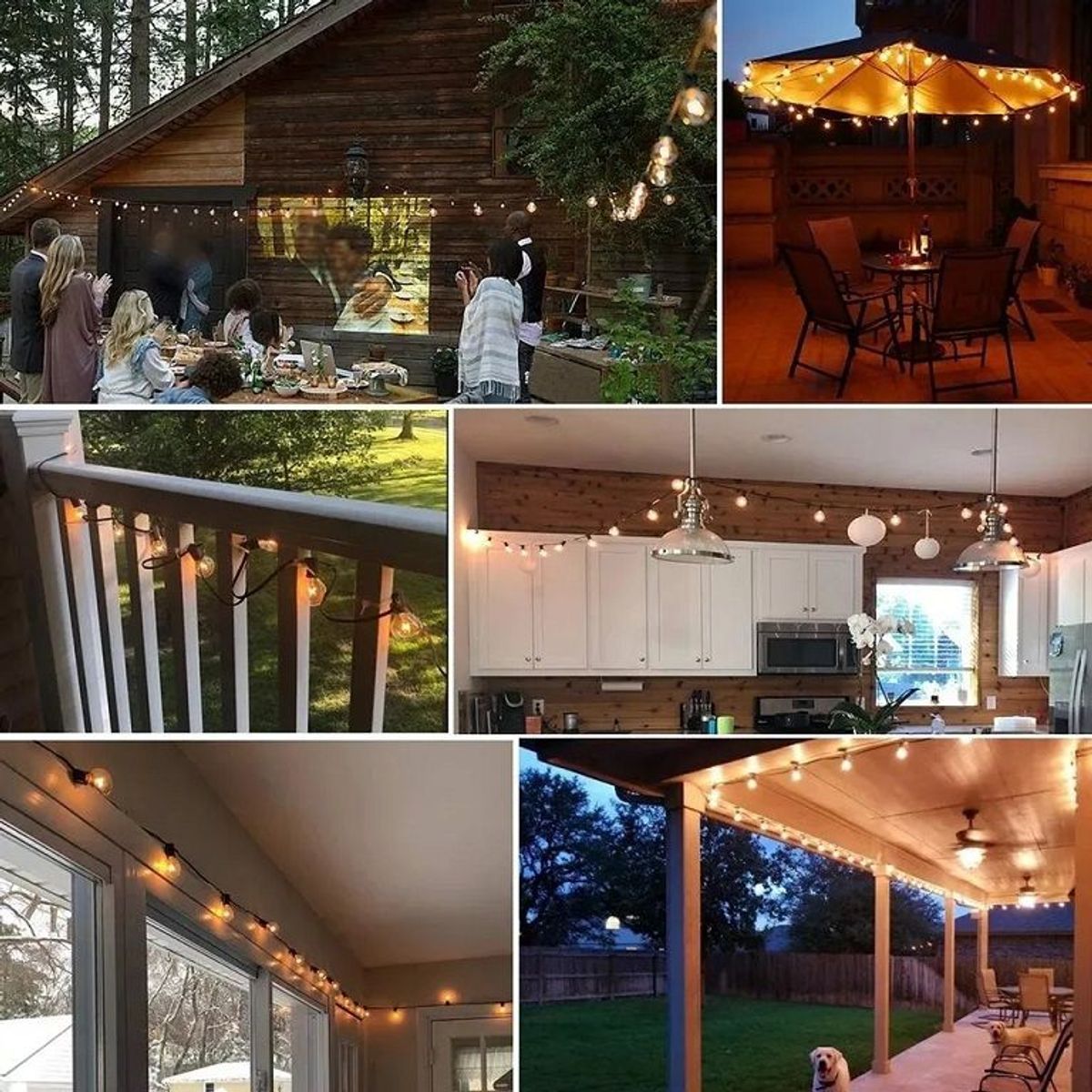 ITELSISTEM - Guirnalda Focos Led 5 Metros Jardin Fiesta Itelsistem