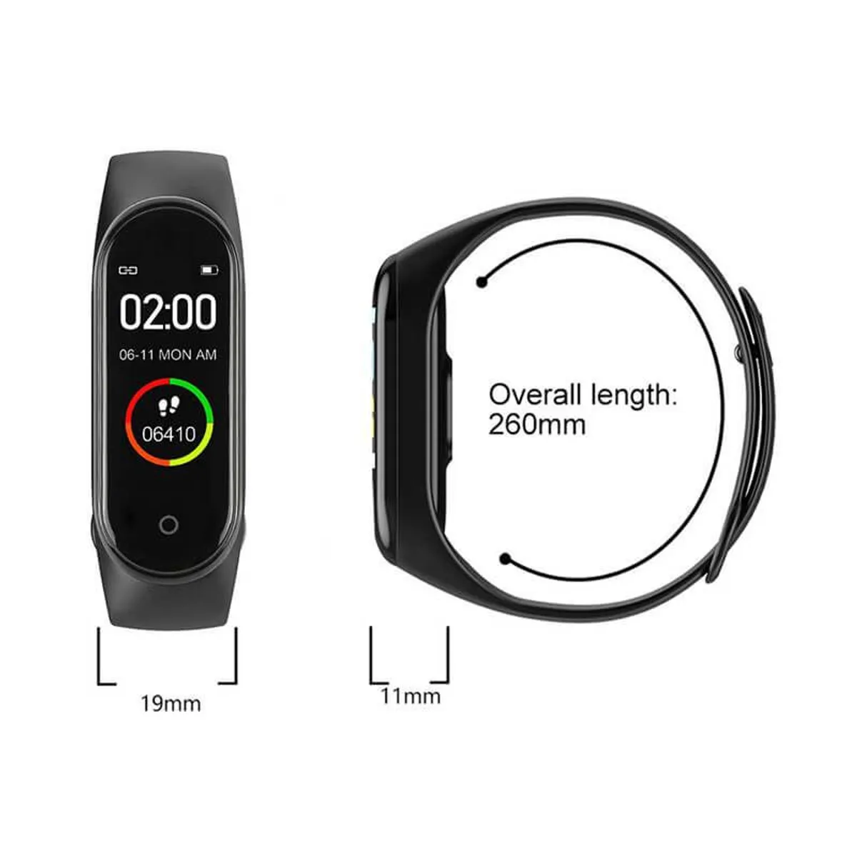 GENERICO - Smart Band M4 Correa Deporte Smartphone Celular Reloj Salud