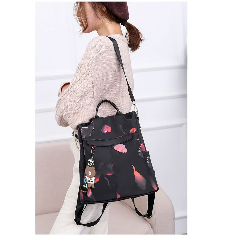 ITELSISTEM - Bolso Mochila Mujer Oxford Impermeable Antirobo Itelsistem floral