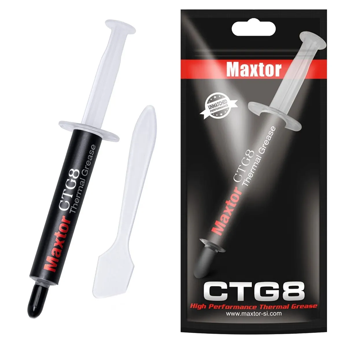 MAXTOR - Pasta Termica Maxtor Certificada CTG8 4g silicona refrigerante CPU
