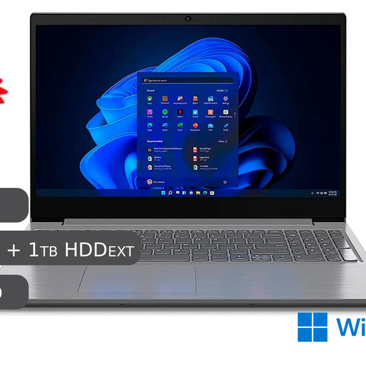 LENOVO - Lenovo V15 G4 AMD RYZEN 8GB RAM 512GB SSD 1TB HDD EXT 156 USB 128GB