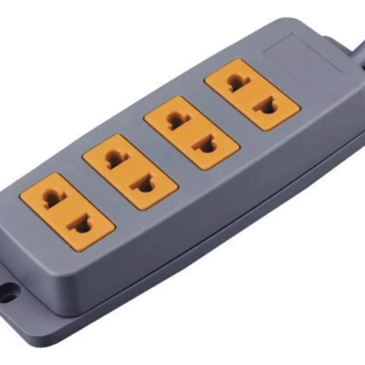 HOME LIGHT - Extensión eléctrica vulcanizado 10 Metros 4 Tomas Home Light Gris