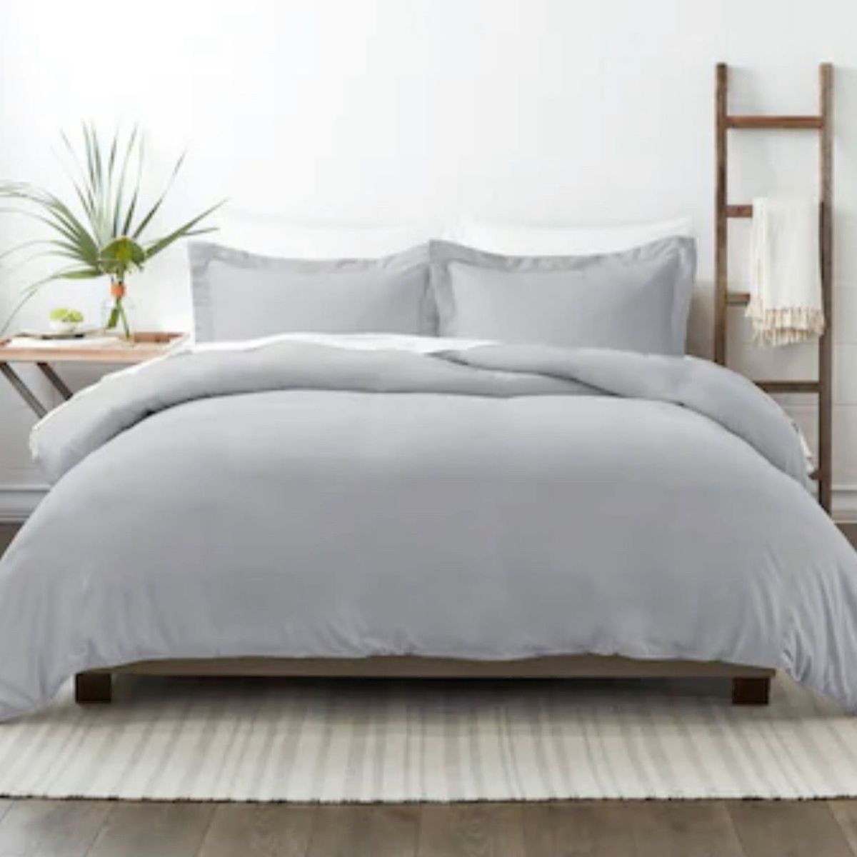 ISATEX HOME - Funda De Plumón De Algodón Pima 2 Plazas Plomo