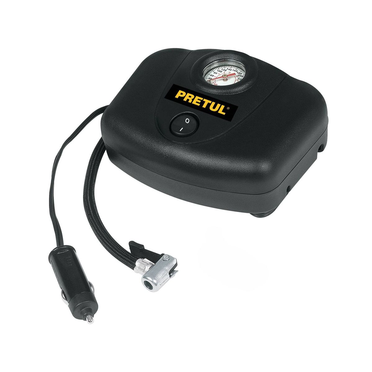 PRETUL - Inflador Compresor de Aire para Auto 12V 180 PSI Pretul
