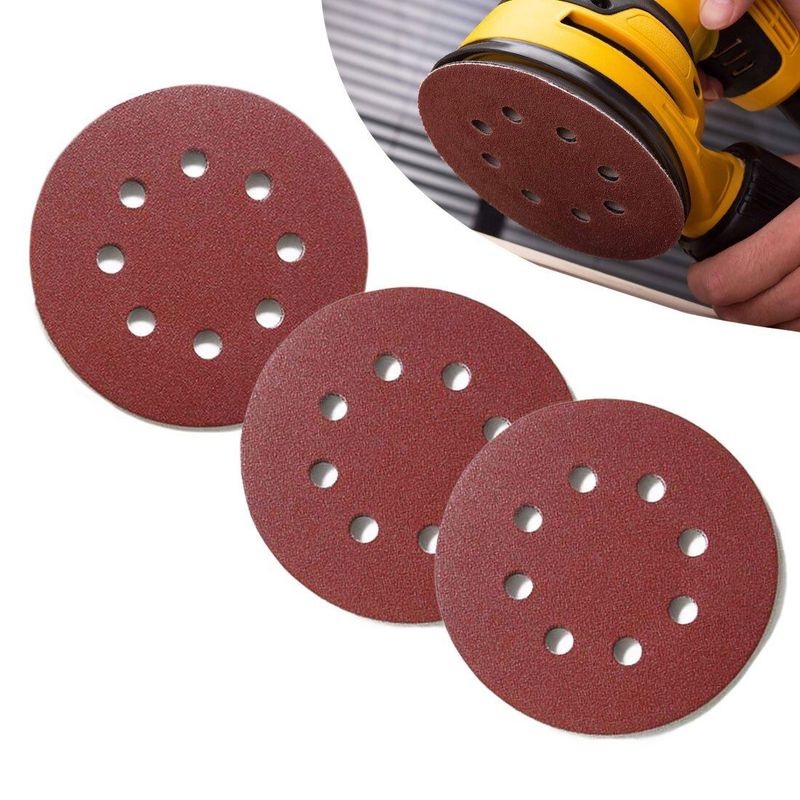 SAIAR - LIJAS VELCRO  de 5 pulgadas grano 80 caja x 50 lijas