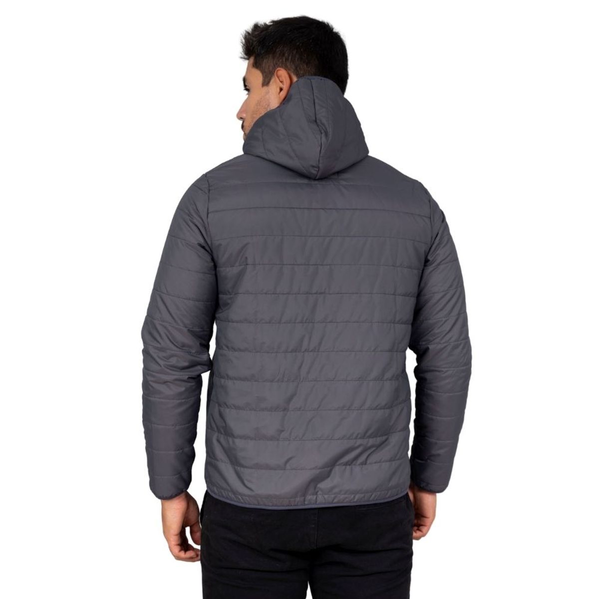 JUSTO - CASACA  PLOMO ACOLCHADO - CABALLERO SLIM FIT