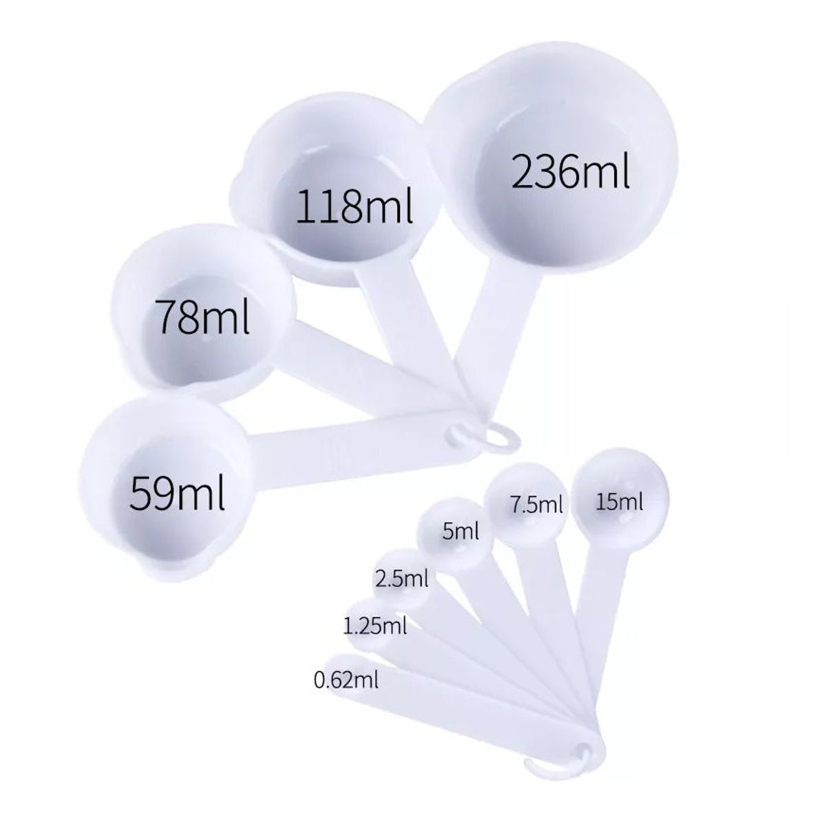 GENERICO - Cucharas Medidoras Set 10pcs Para Repostería