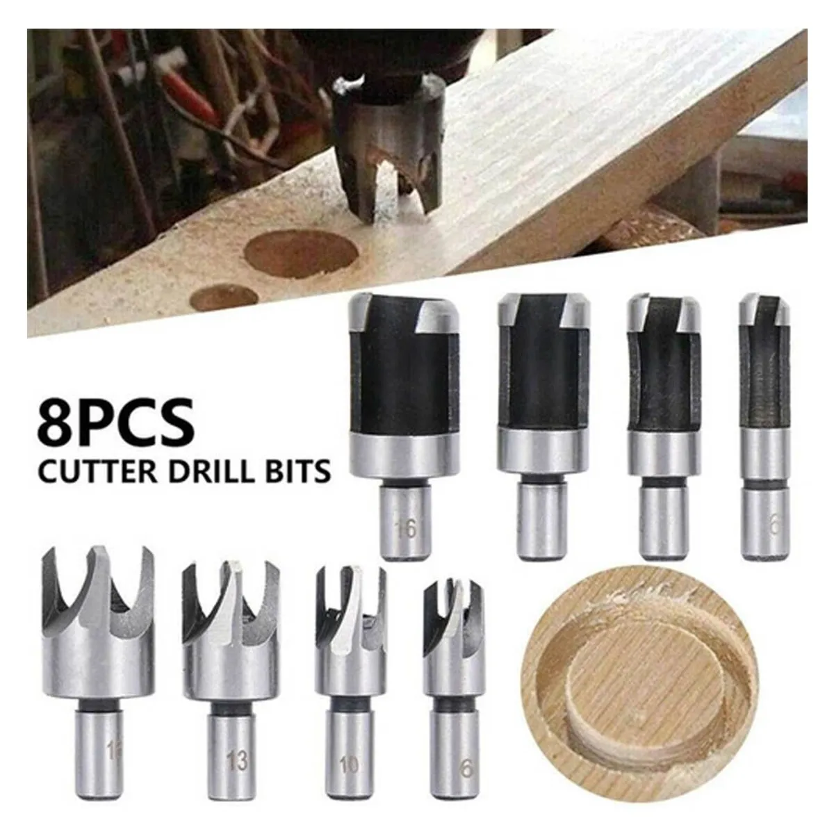 GENERICO - BROCAS sacabocados para hacer tarugos de madera