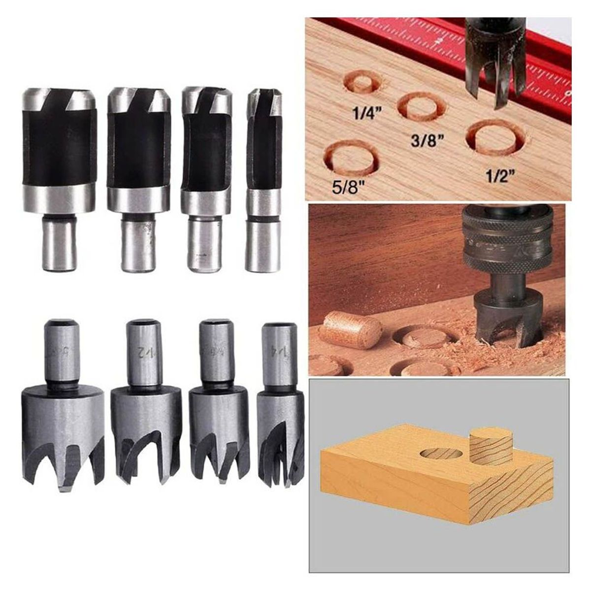 GENERICO - BROCAS sacabocados para hacer tarugos de madera