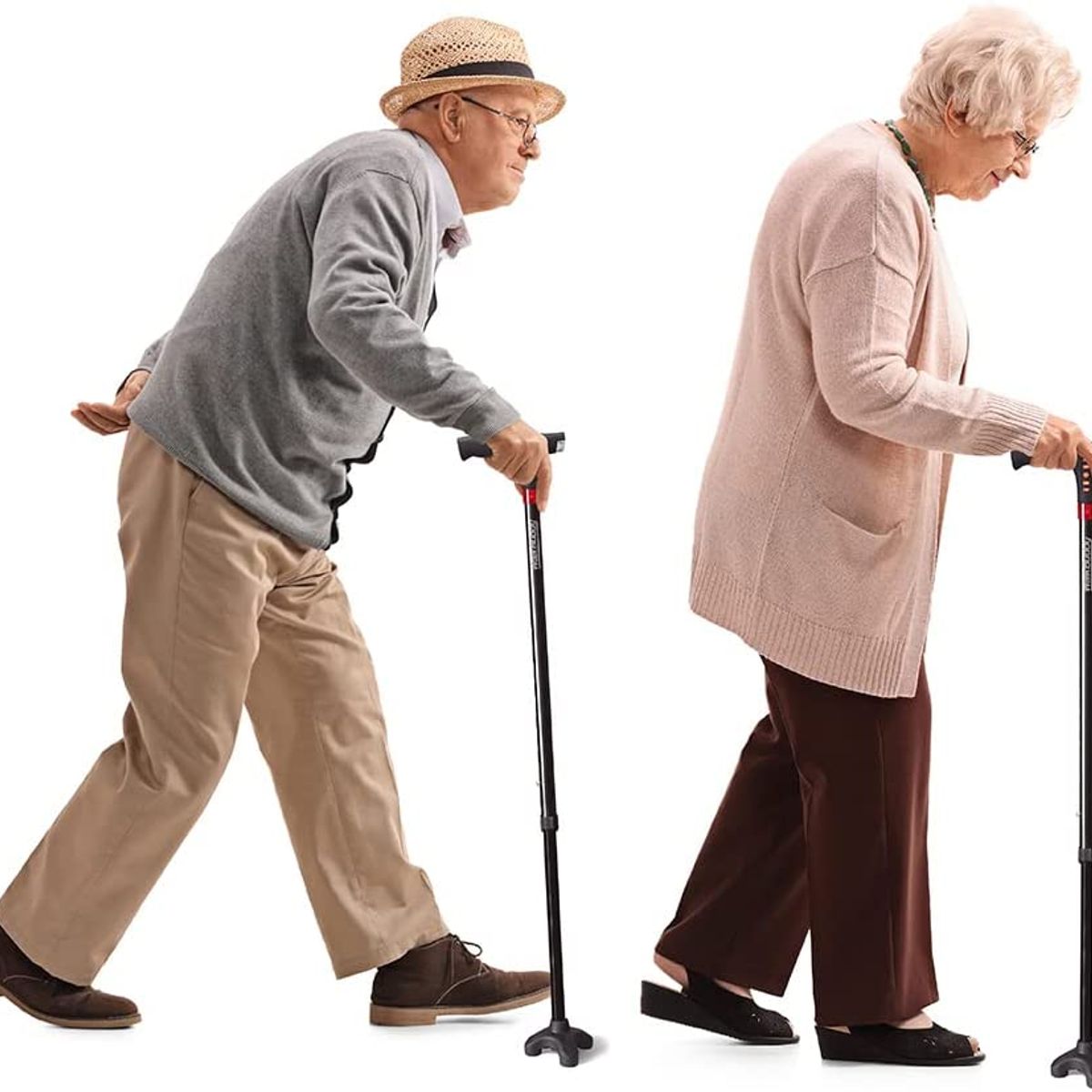 PERUMASSAGE - Bastón Inteligente ajustable con luz LED Linterna Alarma y Radio