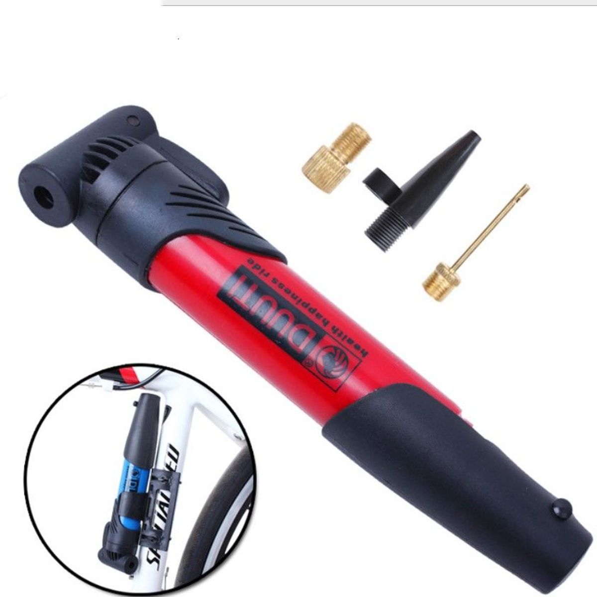 GENERICO - Inflador Manual Portatil Para Bicicleta O Pelota