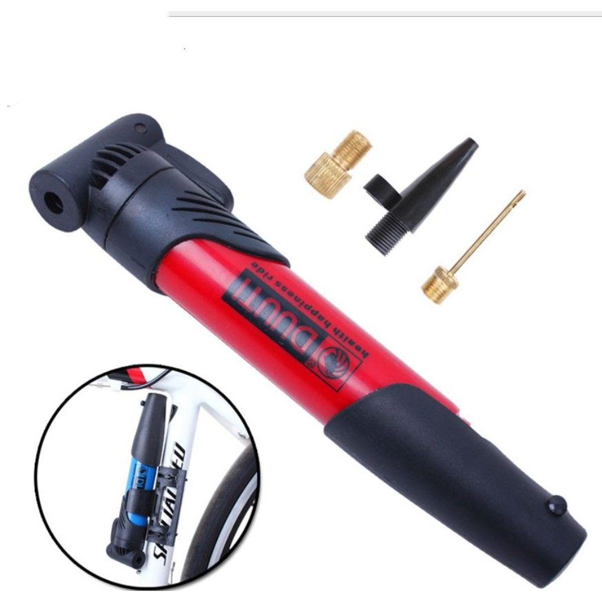 GENERICO - Inflador Manual Portatil Para Bicicleta O Pelota