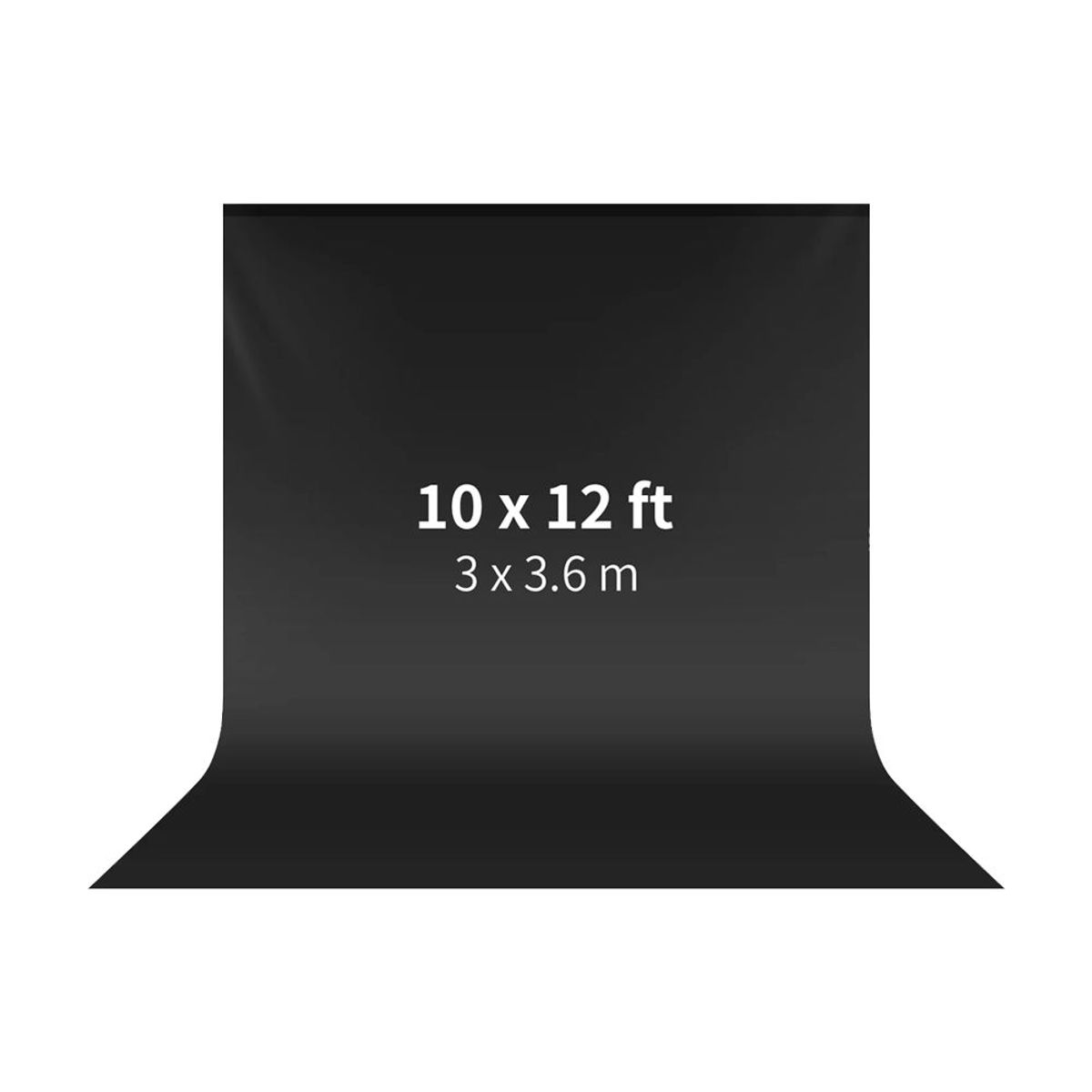 NEEWER - Fondo de tela Neewer Negro  3x3.6m