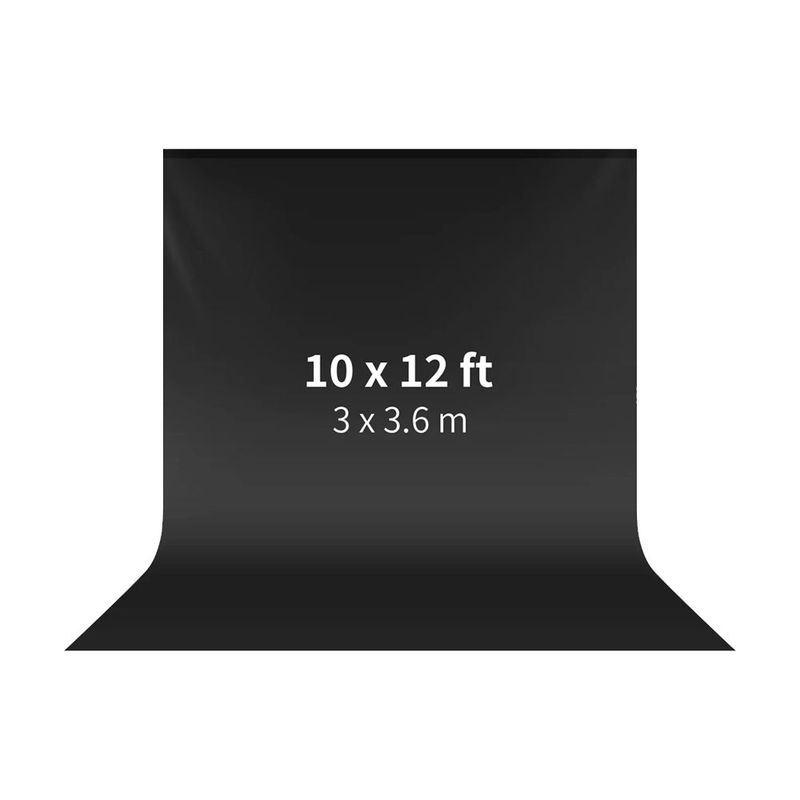 NEEWER - Fondo de tela Neewer Negro  3x3.6m