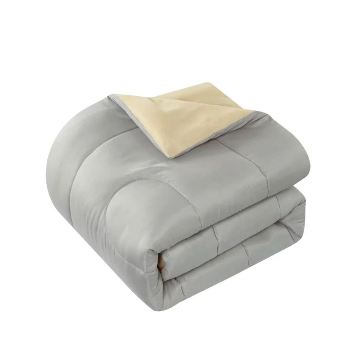 ISATEX HOME - Cubrecama 1.5 Plazas Canon Reversible De Algodón Pima Plomo