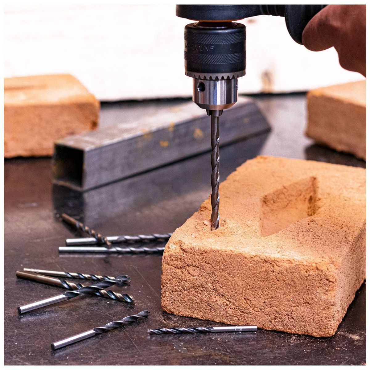 TRUPER - Juego de 9 brocas para metal, concreto y madera, Truper