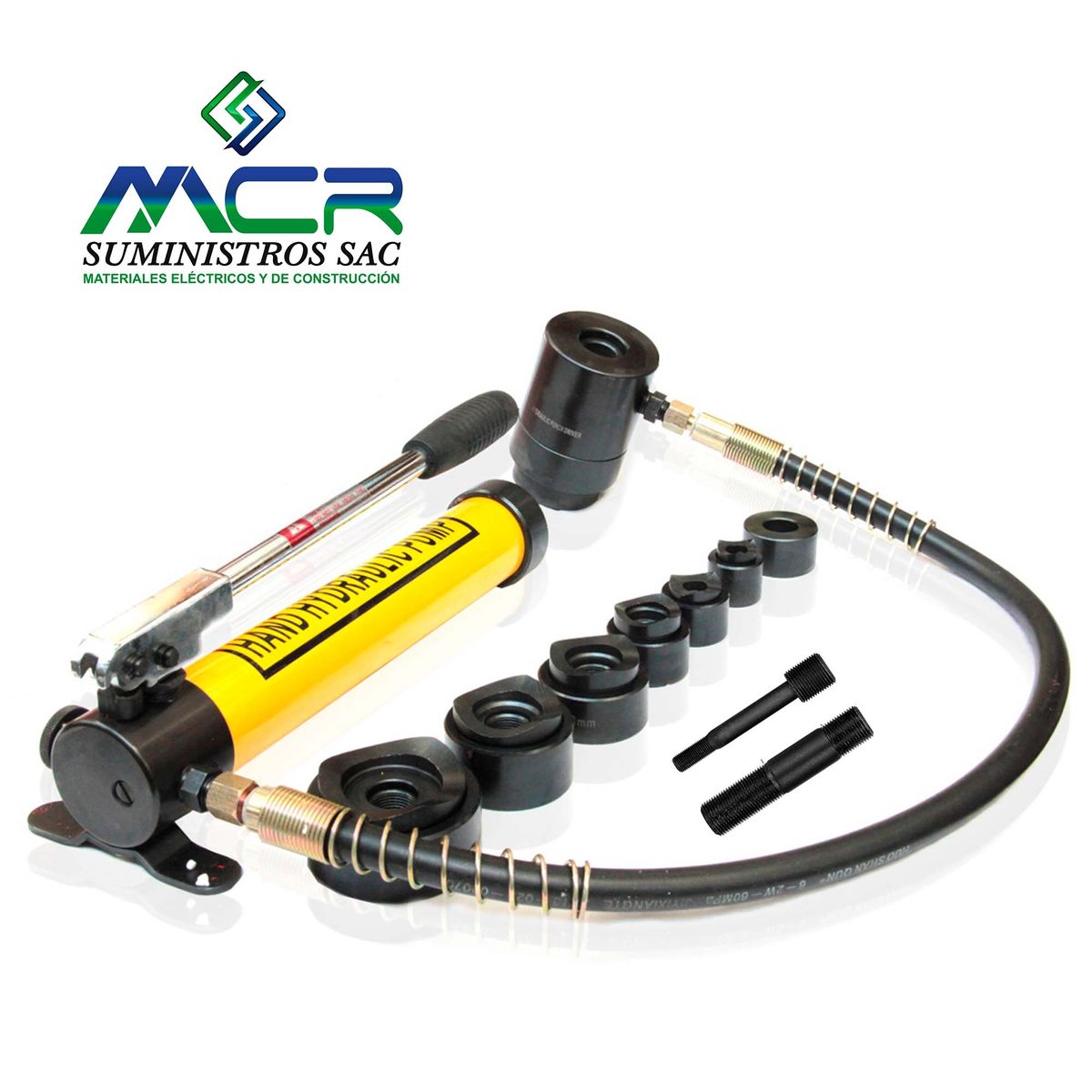 GENERICO - Sacabocado Hidraulico Perforador de agujeros con bomba