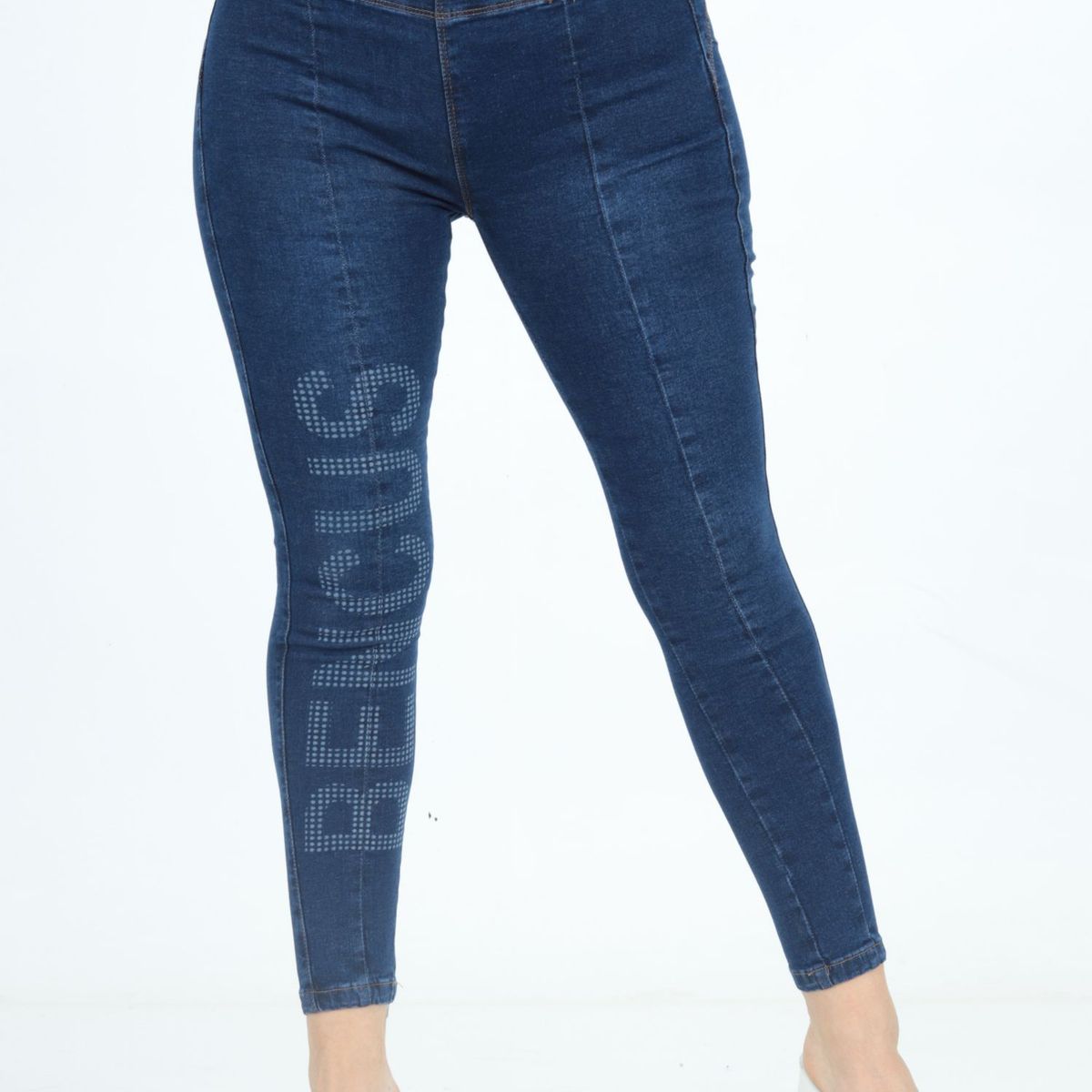 BENCUS JEANS - Pantalón Jeans Mujer Efecto Push Up Estampado Retro
