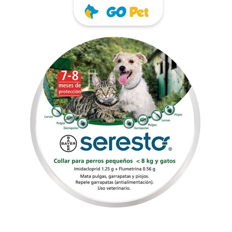 SERESTO - ANTIPULGAS SERESTO COLLAR PERRO PEQUEÑOS Y GATOS