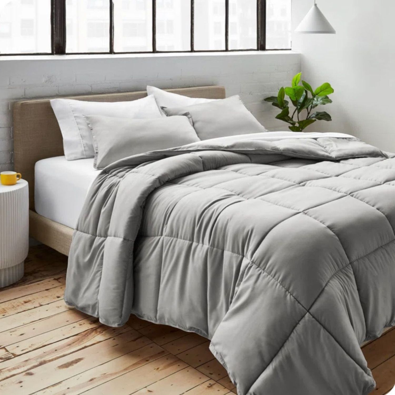 HEDFRYLE Juego De Edredón, Gris, Twin/Twin Extra Largo - US, image size:1500x1500
