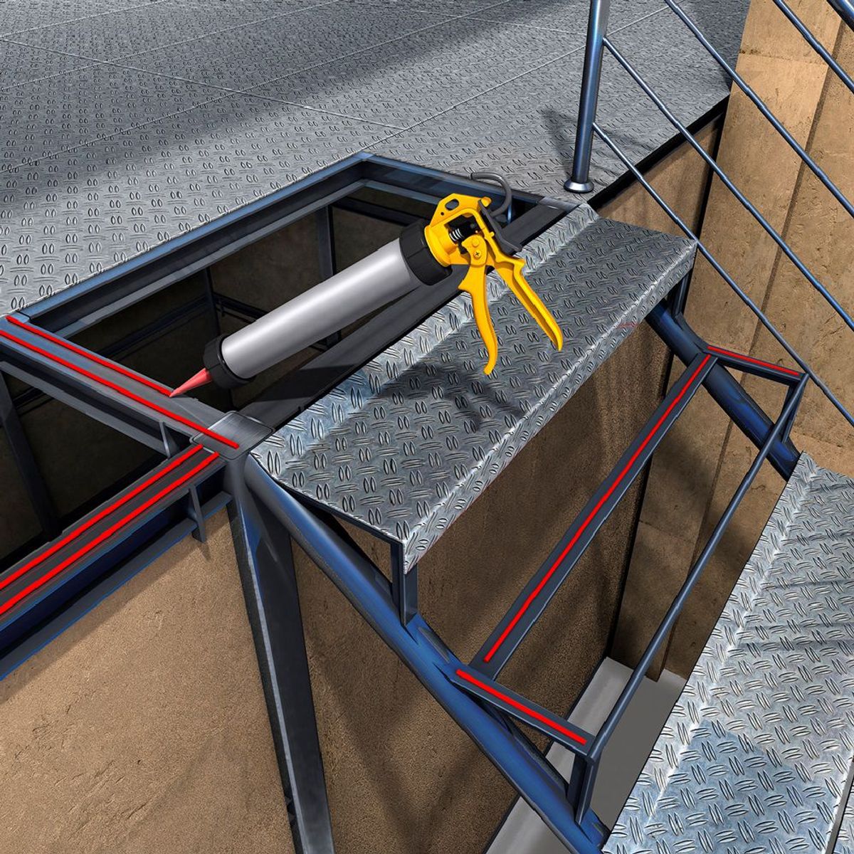 SIKA - Adhesivo para metales Sikaflex-117 Metal Force x 290 ml