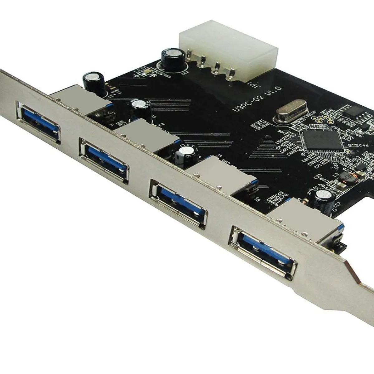 GENERICO - Tarjeta Pci Express Card Usb 3.0 De 4 Puertos Adaptador Pc